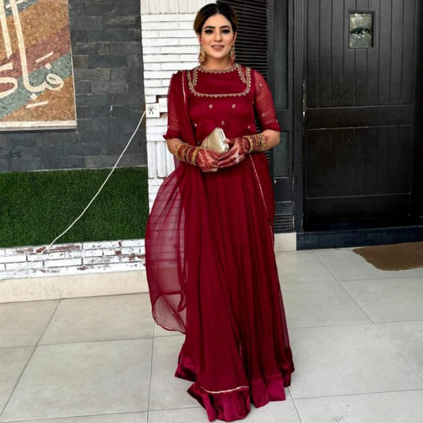 Maroon Lehenga